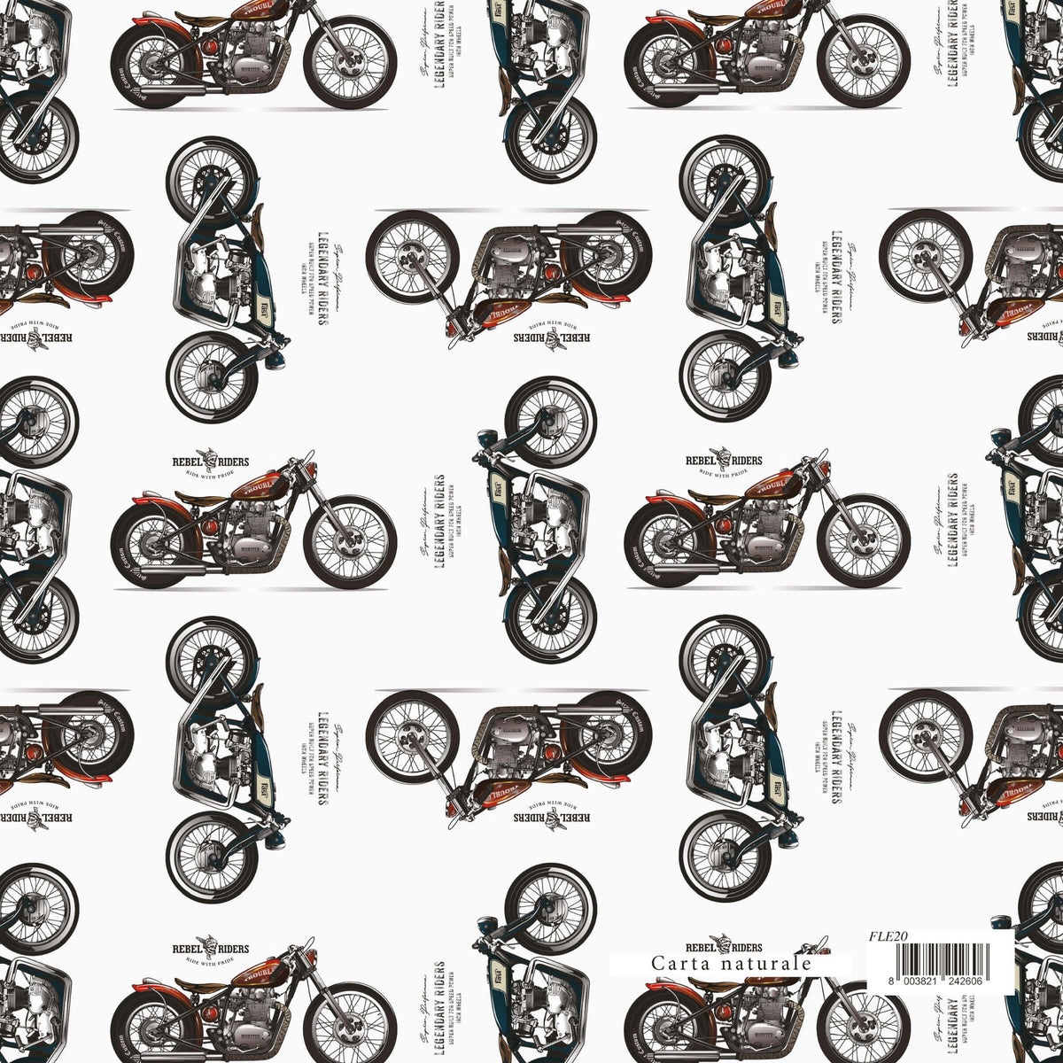Carta Regalo Moto Vintage 70 x 100 cm 90 gr - FLE20