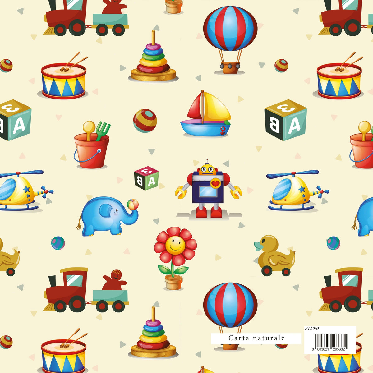Carta Regalo Giochi Bambini 70 x 100 cm 90 gr - FLC90