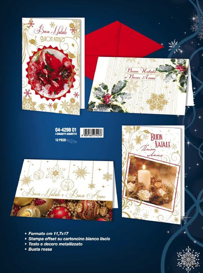 04-4298-01 BUON NATALE FOTO NATALE (12PZ)