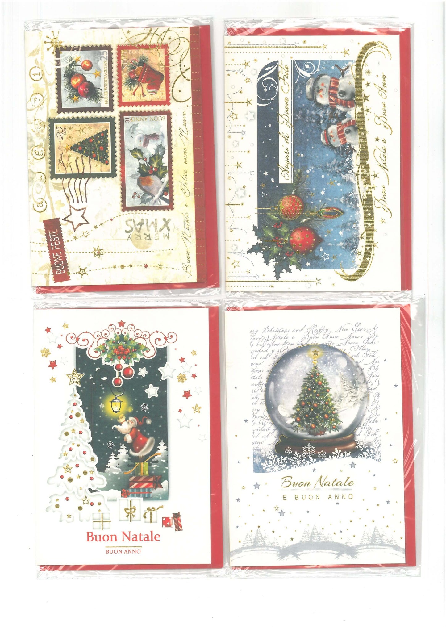 04-4314-01  BUON NATALE BABBO ALBERO DECORI (12PZ)
