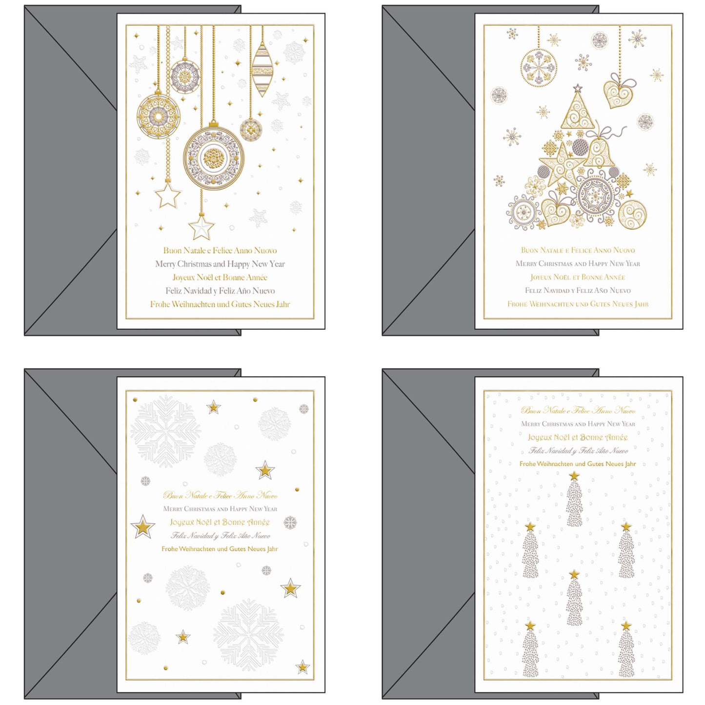 04-6289-01 BUON NATALE DECORI ELEGANTI (12PZ)