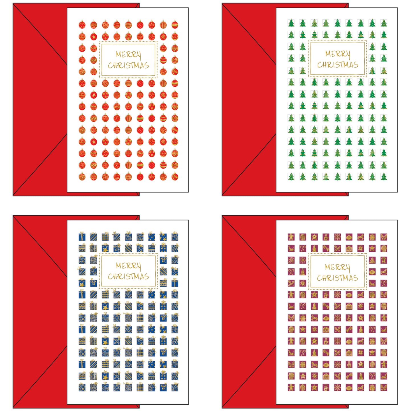 04-6293-01 BUON NATALE DECORAZIONI MINIATURA MERRY X-MAS (12PZ)