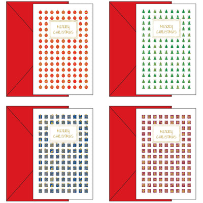 04-6293-01 BUON NATALE DECORAZIONI MINIATURA MERRY X-MAS (12PZ)