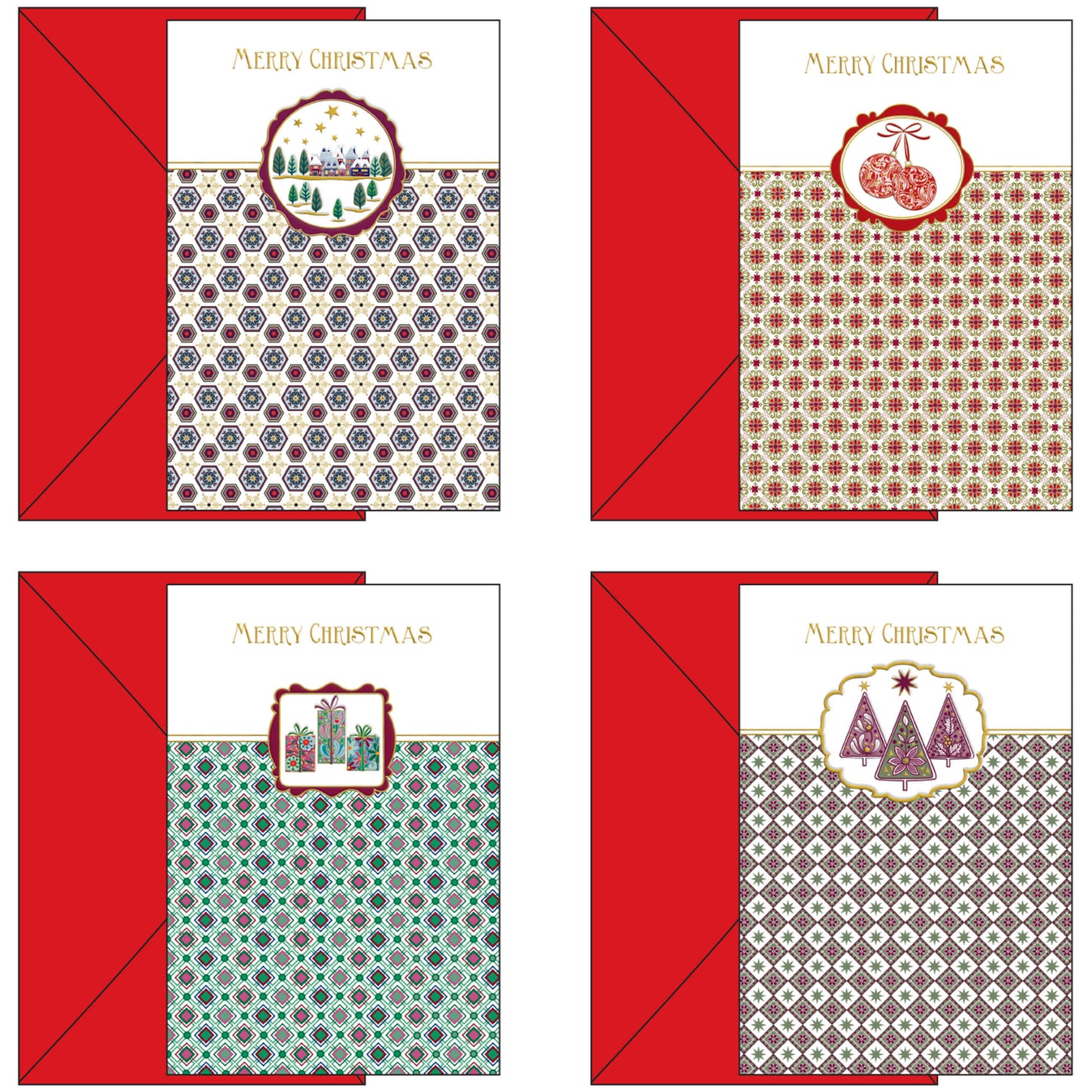 04-4388-01 BUON NATALE DECORAZIONI COLORATI (12PZ)