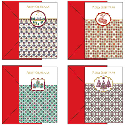 04-4388-01 BUON NATALE DECORAZIONI COLORATI (12PZ)