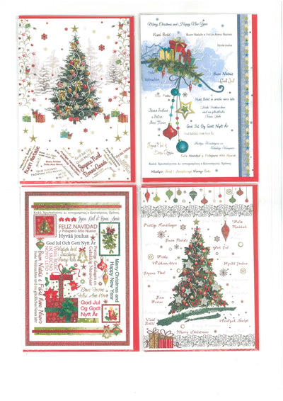 04-4326-01 BUON NATALE ALBERI E DECORI (12PZ)