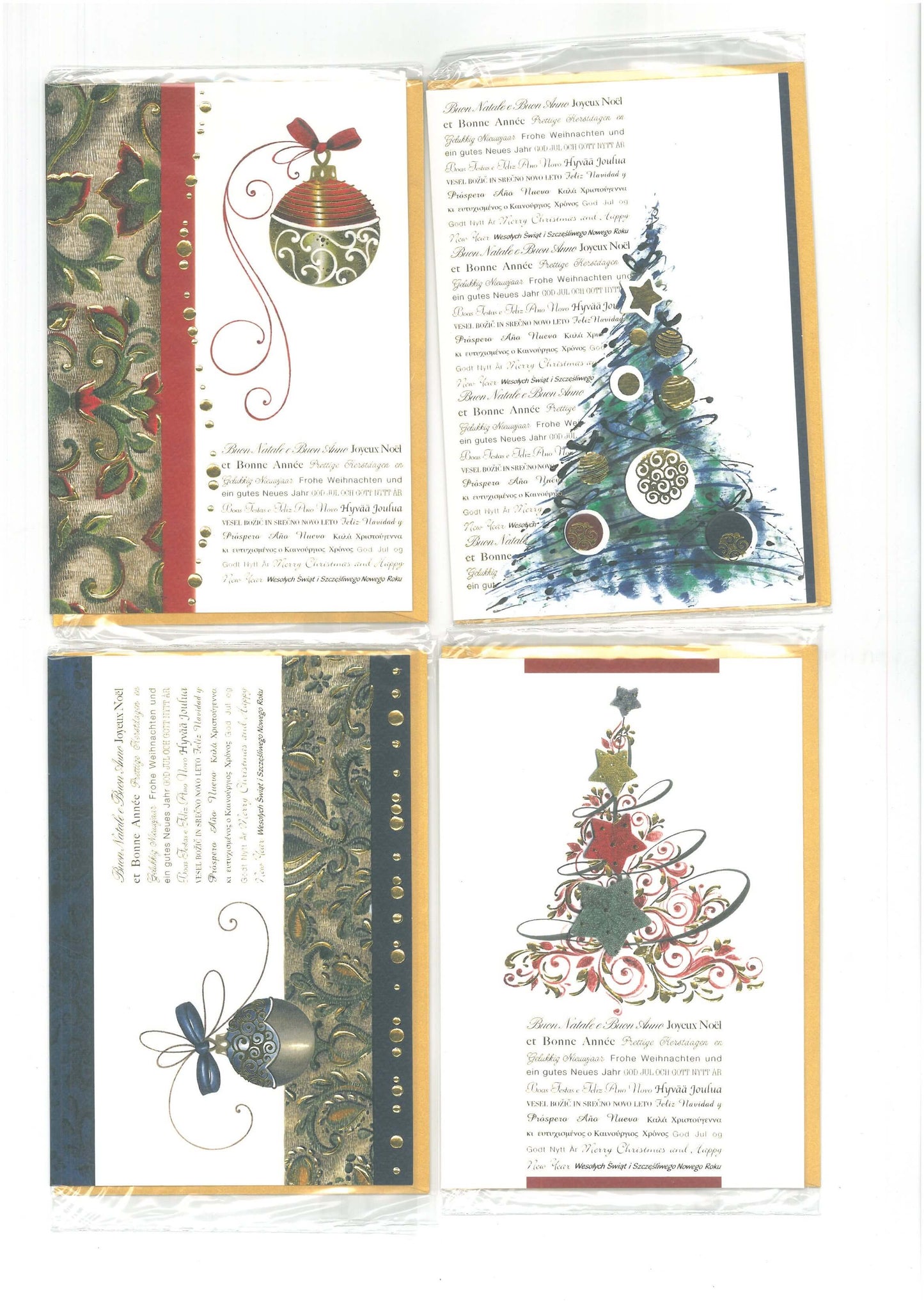 04-6256-01 BUON NATALE ALBERI E DECORI (12PZ)