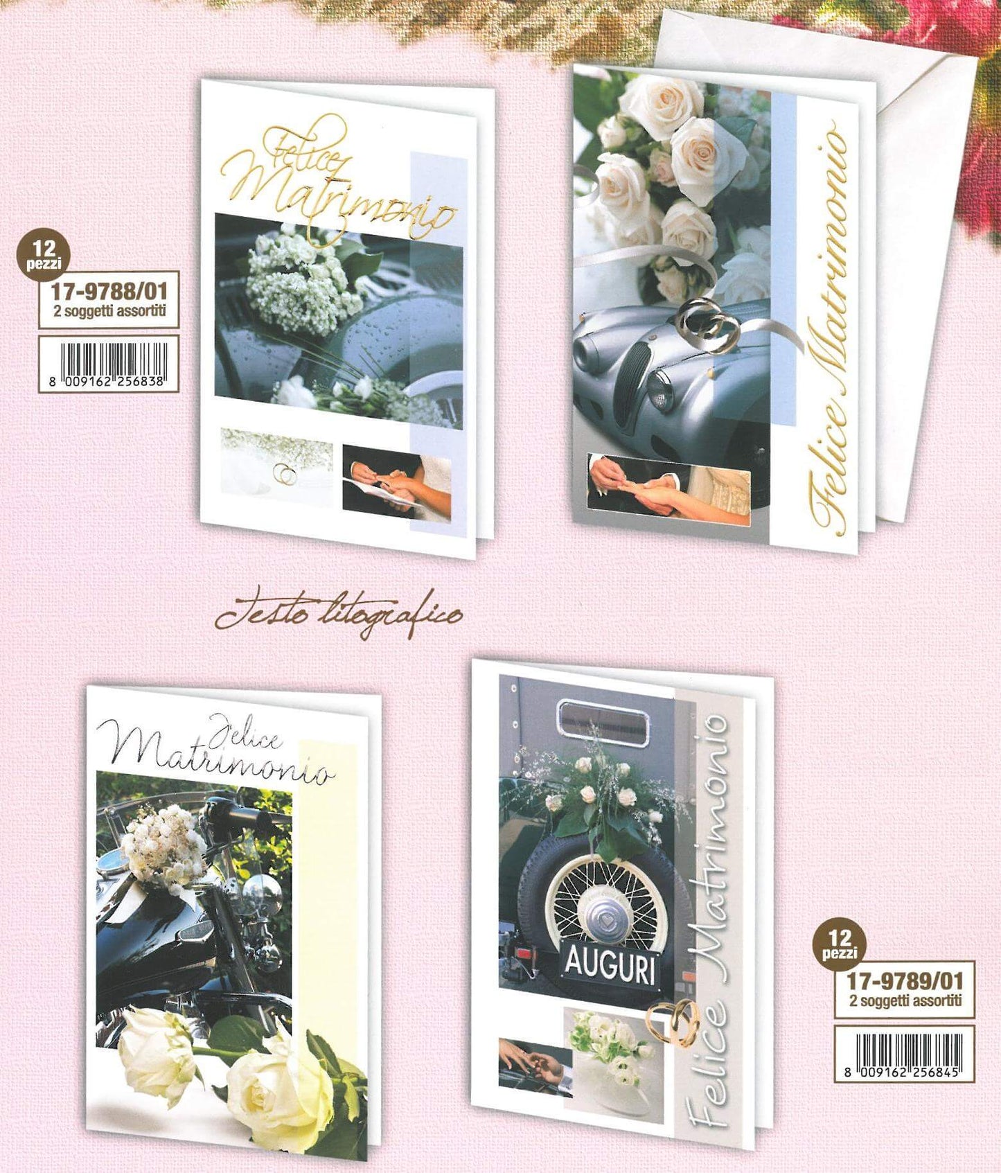 17-9788 / 17-9789  FELICE MATRIMONIO FOTOGRAFICO (12PZ)