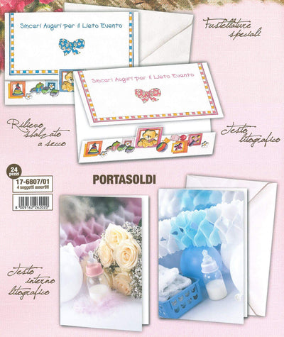 17-6807-01  NASCITA PORTASOLDI (24PZ)