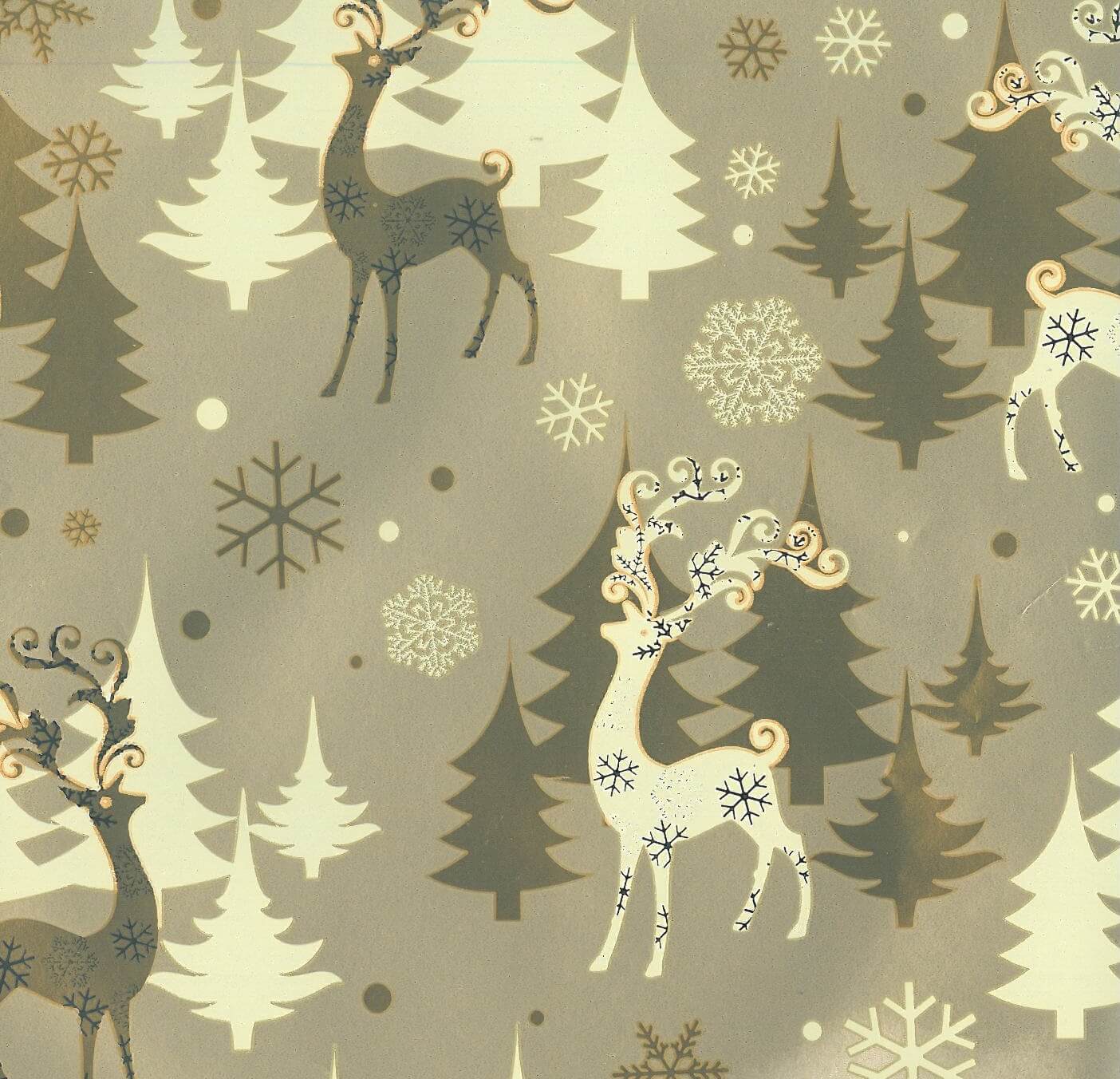 CARTA REGALO FLORIO 70x100 NATALE METALCART ORO SOGG.327