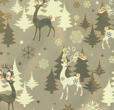 CARTA REGALO FLORIO 70x100 NATALE METALCART ORO SOGG.327