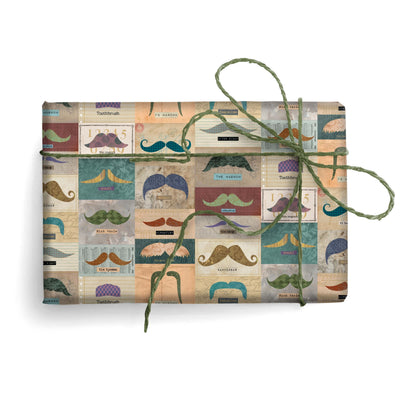 Carta Regalo Baffi Buffi con Dettagli Oro Foglio 70 x 100 cm - 189397