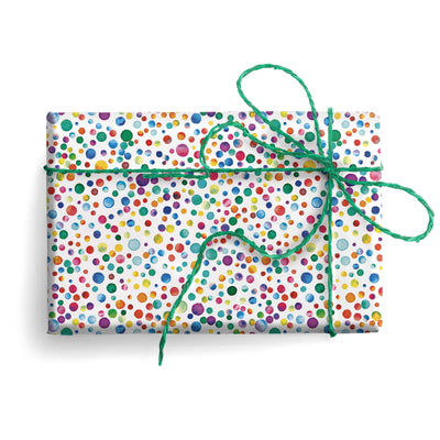 Carta Regalo Cerchi Acquerellati Multicolore Foglio 70 x 100 cm - 188852