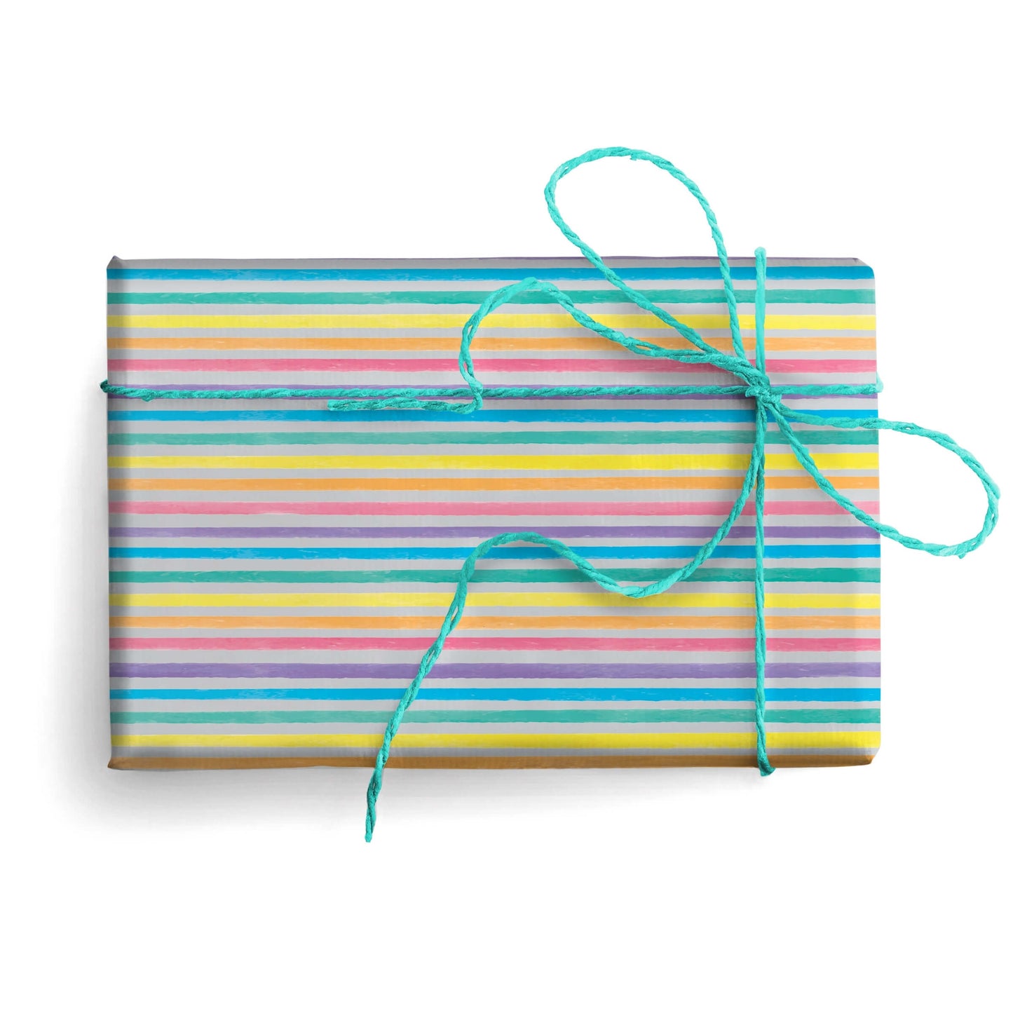 Carta Regalo Righe Orizzontali con Dettagli Argento Foglio 70 x 100 cm - 189340