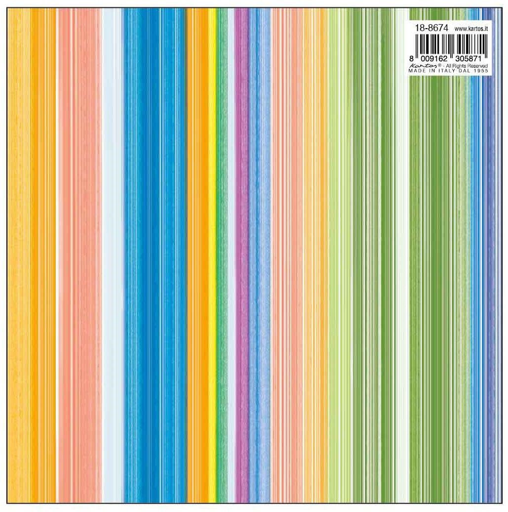 18-8674  CARTA REGALO KARTOS 70x100 - RIGHE COLORATE