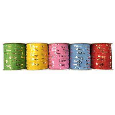 Rocchetti nastro Disney Sadoch 5pz 10mm x 10m - finitura lucida con logo Disney metallizzato