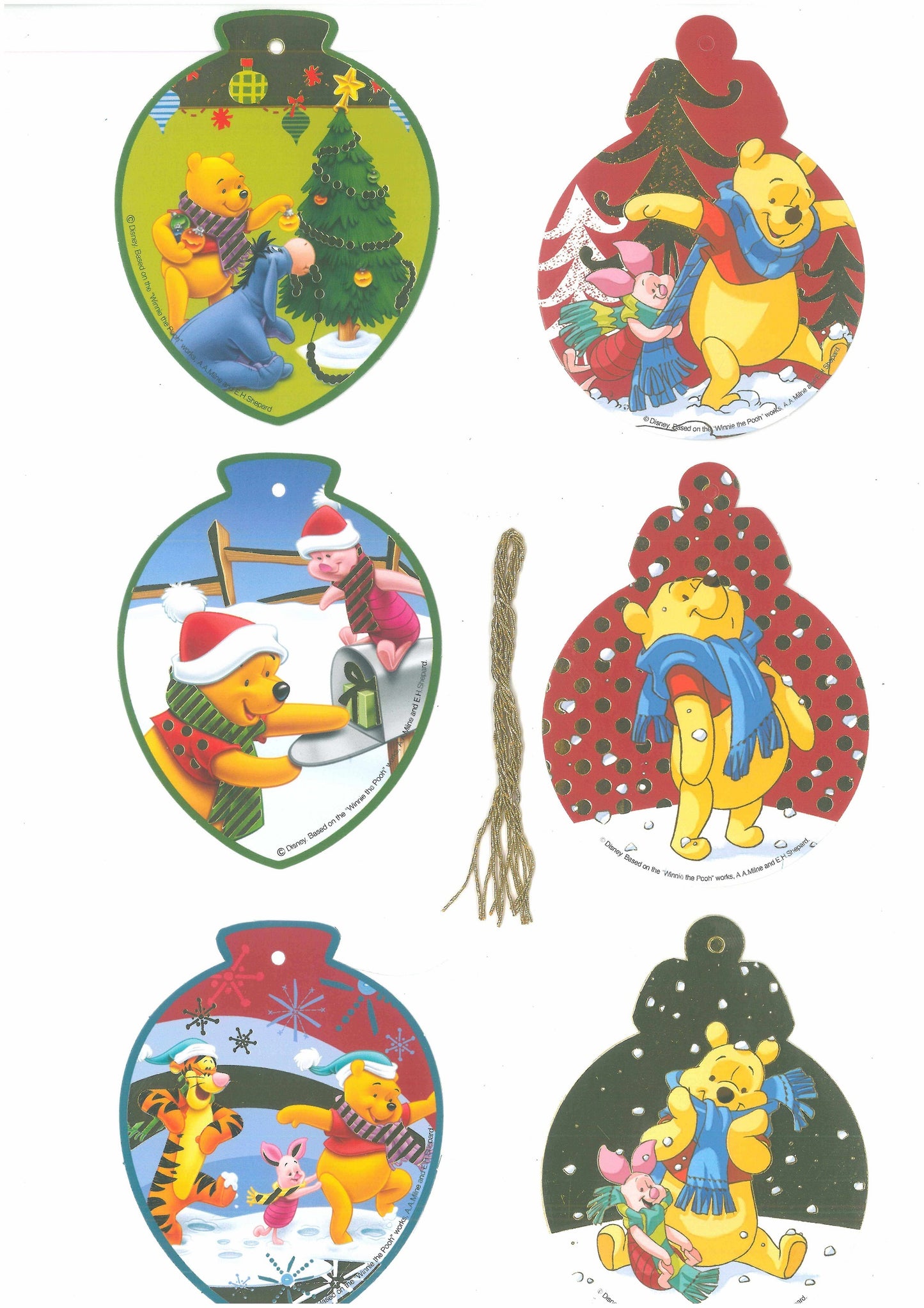 SEGNA PACCHI DISNEY XMAS SADOCH 9,5cm x 7,5CM (6PZ)