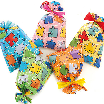 BUSTE REGALO IN PPL A SACCO 25x40 PUZZLE (100PZ)