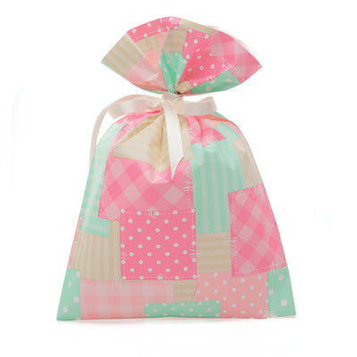 Dettaglio fantasia patchwork buste regalo PPL Patch 25x40 cm toni pastello