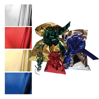 BUSTE METALLIZZATE 35x50 (100PZ) COLORI ASSORTITI LUCIDI