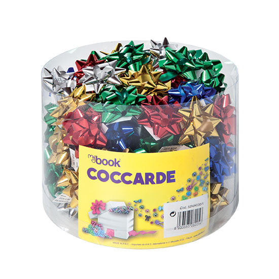COCCARDE METALLIZZATE 8 cm (100PZ)