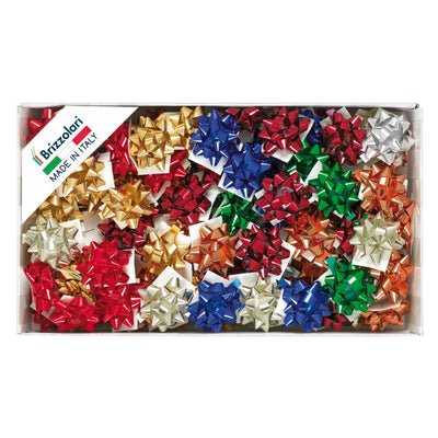 100 coccarde Splendid Brizzolari 6,5 mm in colori assortiti per confezioni regalo