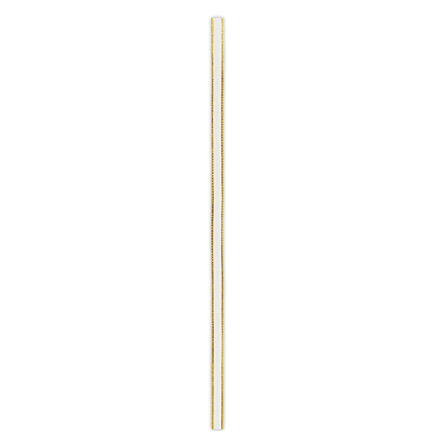 Bobina cordino ecopelle bianco oro 3mm 50m per packaging bomboniere e decorazioni