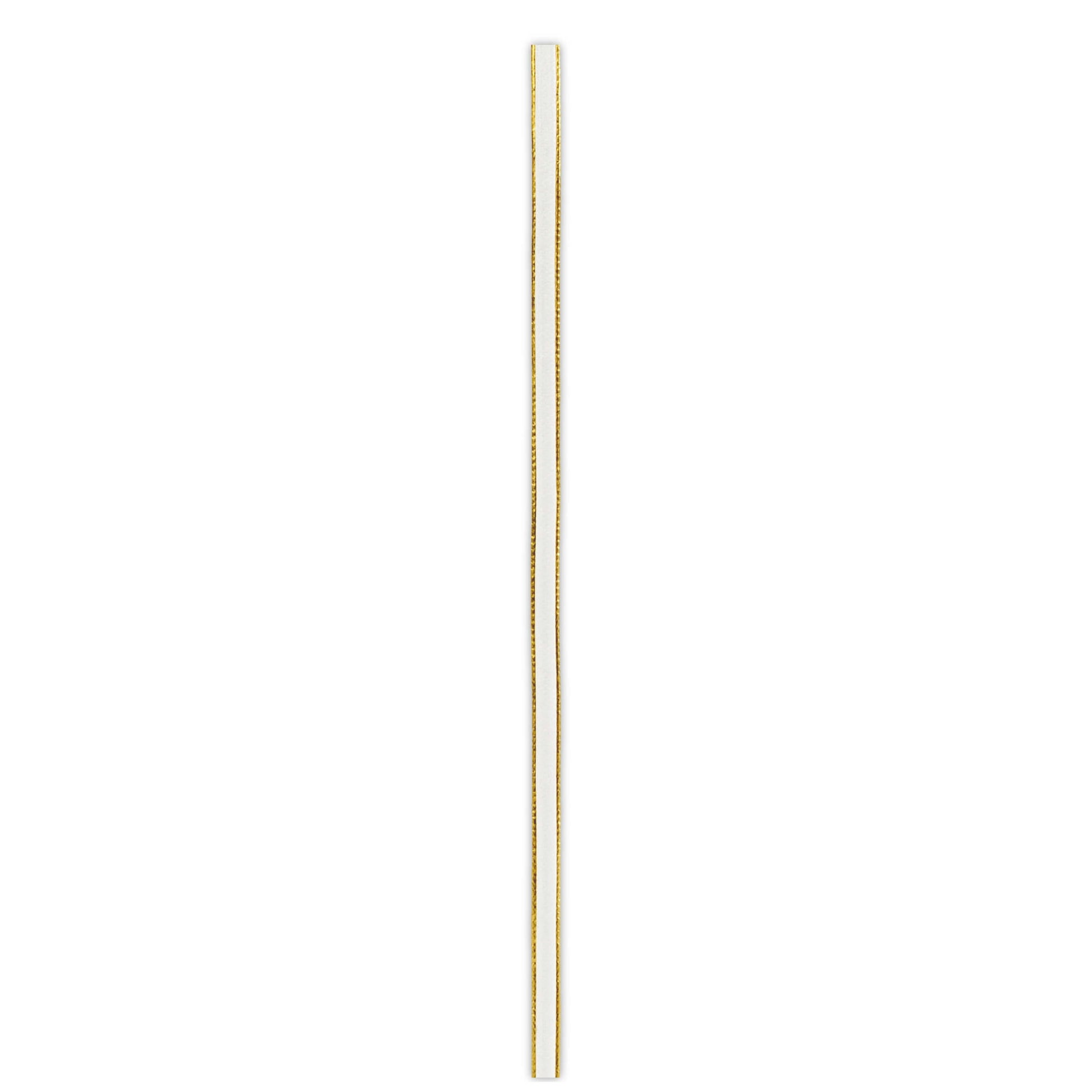 Bobina cordino ecopelle bianco oro 3mm 50m per packaging bomboniere e decorazioni