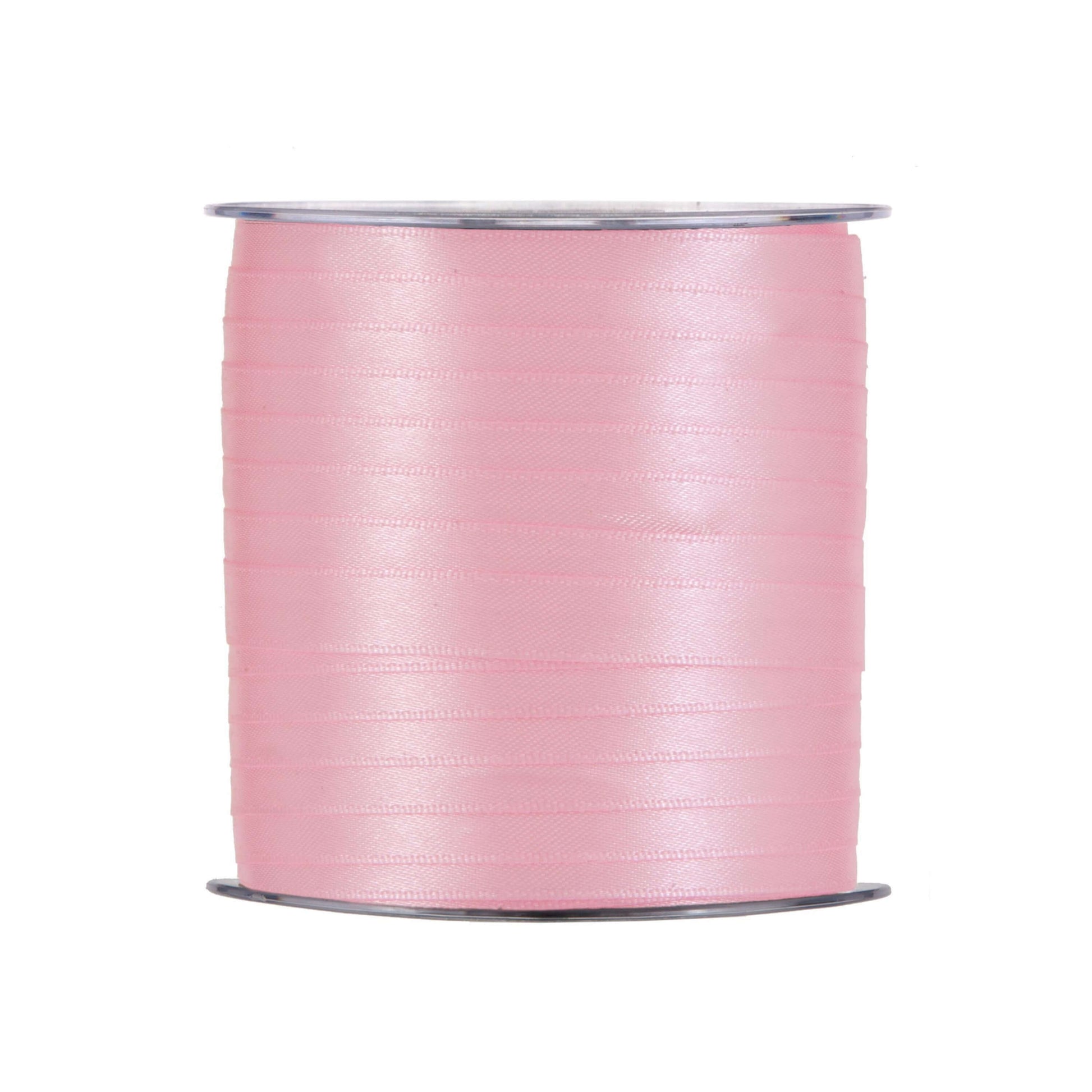 Nastro doppio raso rosa 10mm x 100m superficie lucida per confezionamento regalo