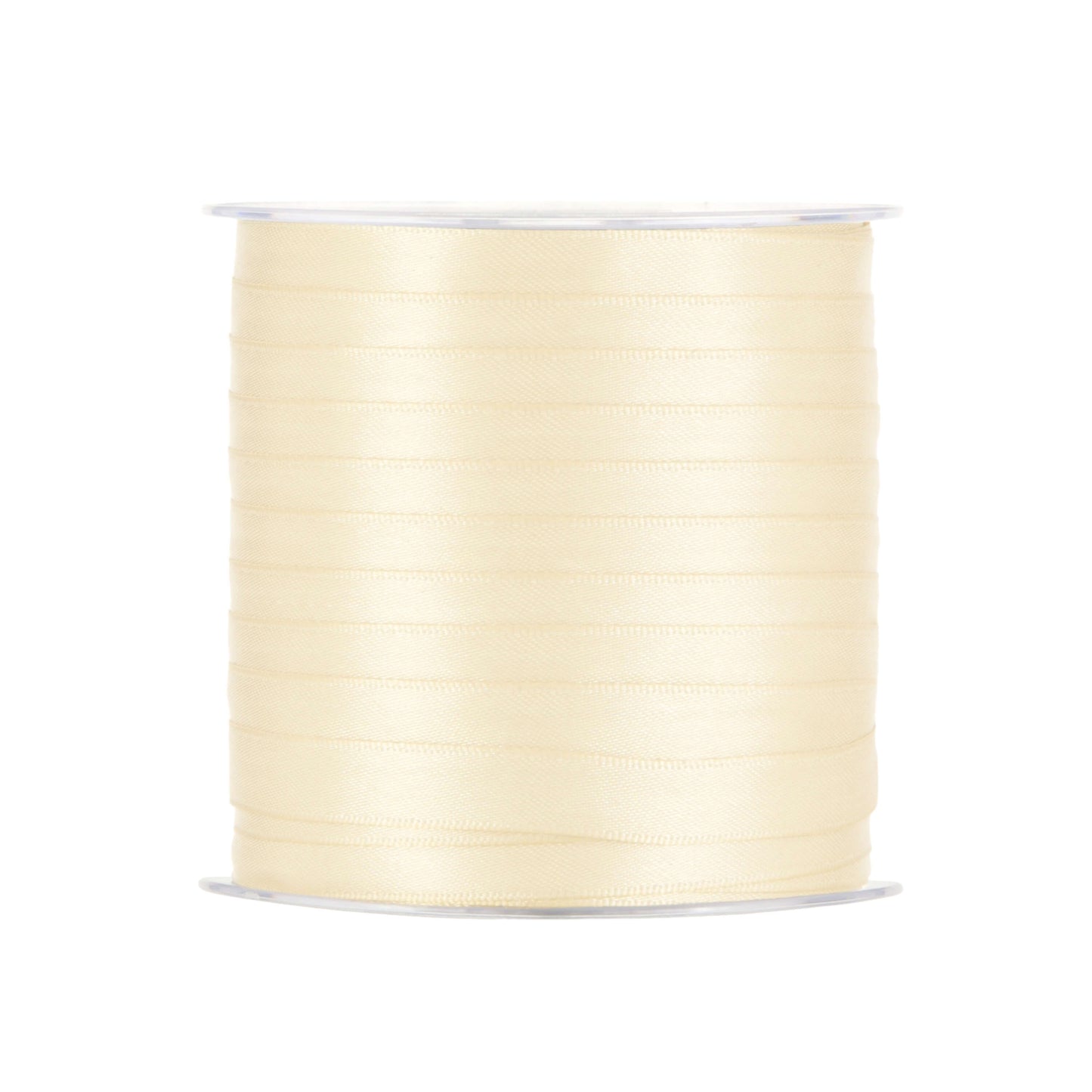 Nastro doppio raso avorio 10mm x 100m superficie lucida su entrambi i lati