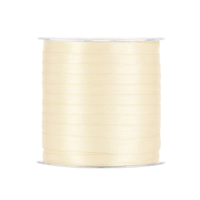 Nastro doppio raso avorio 10mm x 100m superficie lucida su entrambi i lati