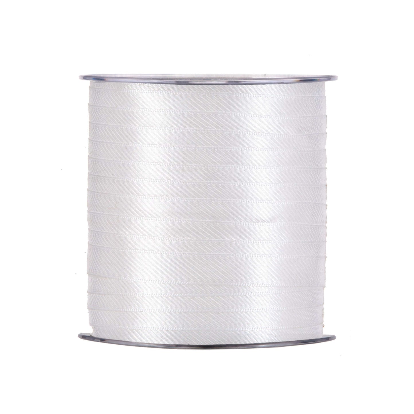 Nastro doppio raso bianco 10mm x 100m per pacchi regalo fiori e cerimonie