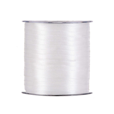 Nastro doppio raso bianco 10mm x 100m per pacchi regalo fiori e cerimonie