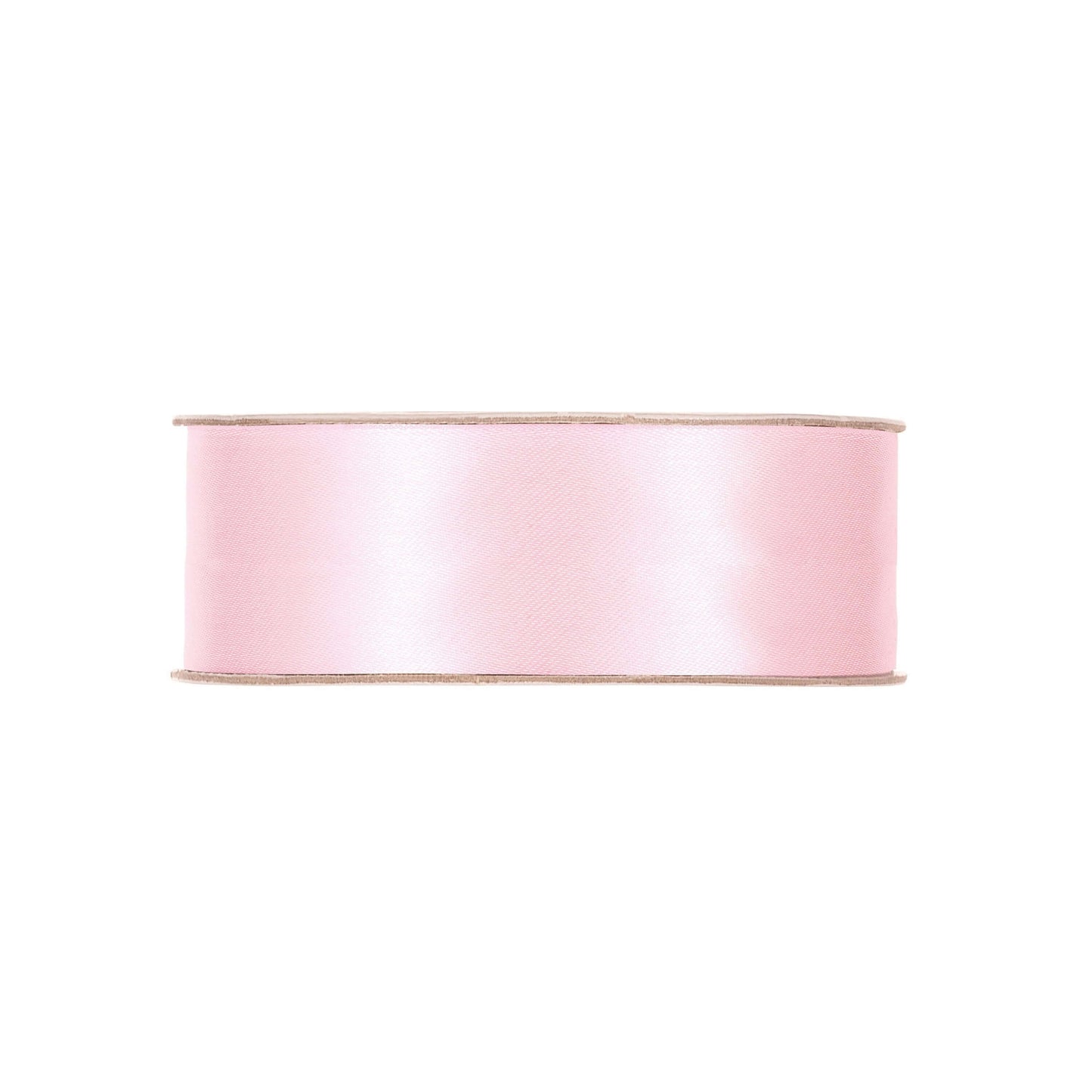 Nastro doppio raso rosa 25mm x 50m per fiocchi pieni e composizioni floreali