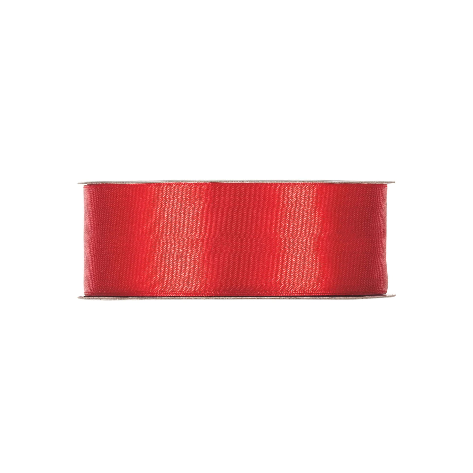 Nastro doppio raso rosso 25mm x 50m per confezionamento e allestimenti festivi