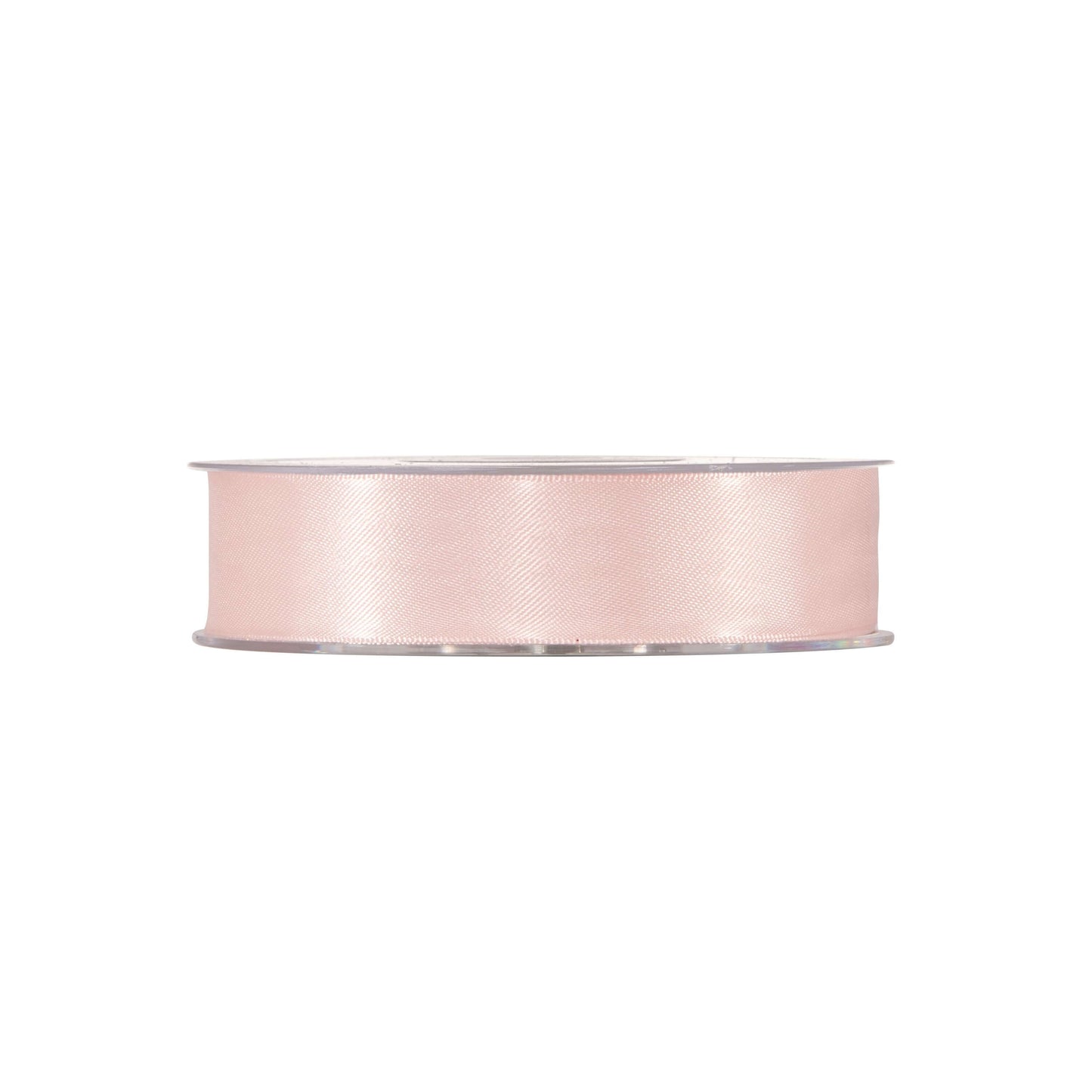 Nastro doppio raso rosa chiaro 25mm x 50m per matrimoni pastello e bomboniere