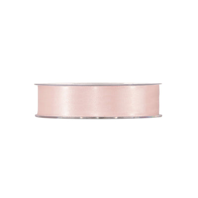 Nastro doppio raso rosa chiaro 25mm x 50m per matrimoni pastello e bomboniere