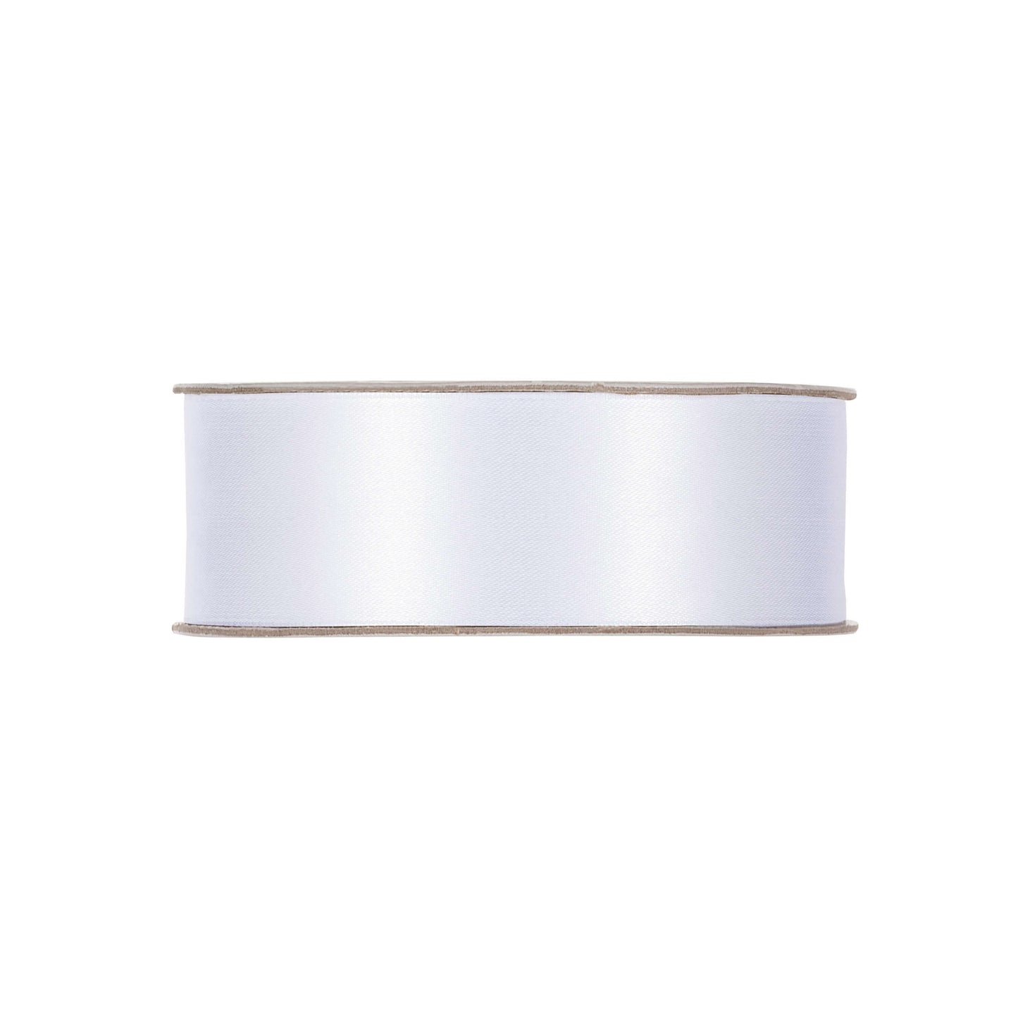 Nastro doppio raso bianco 25mm x 50m per fiocchi ampi e allestimenti floreali