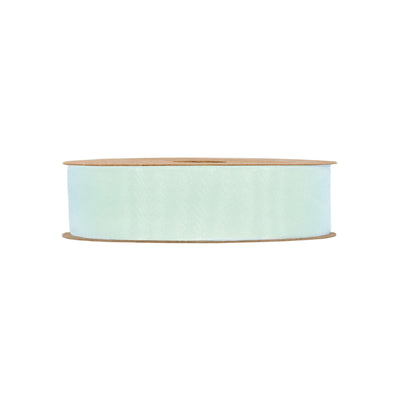 Nastro organza acqua di mare opaco 25mm x 20m, azzurro verdastro desaturato