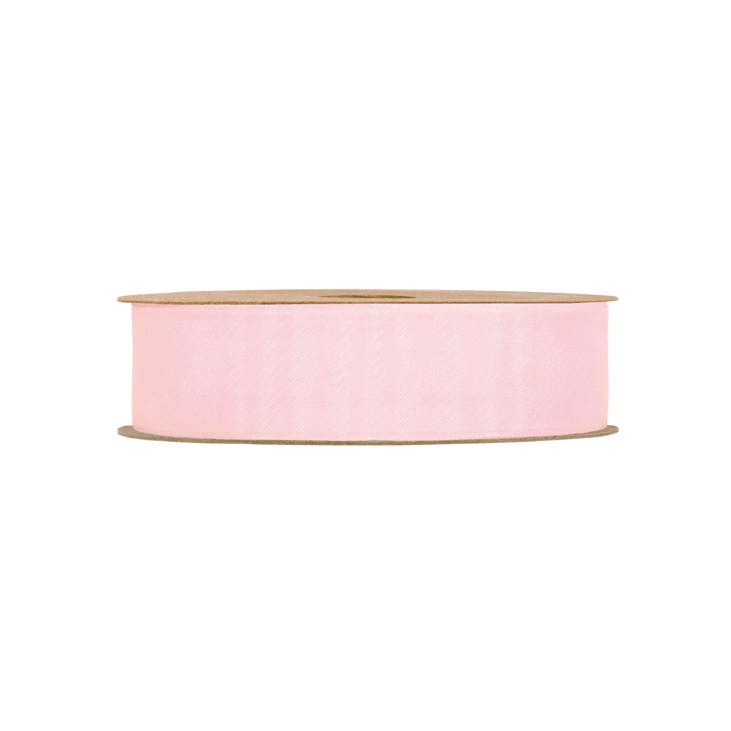 Nastro organza rosa opaco 25mm x 20m, superficie che diffonde la luce in modo soffuso
