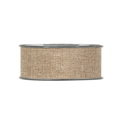 Nastro canvas Johnny naturale 40mm x 20m trama intrecciata per allestimenti rustici
