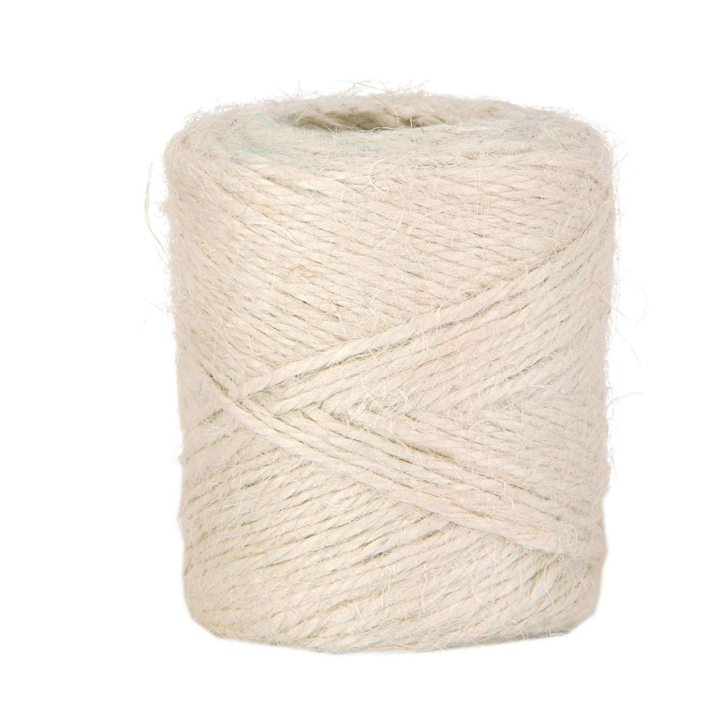 Cordino string juta bianca 2mm 100gr - fibra vegetale tinta chiara per composizioni luminose