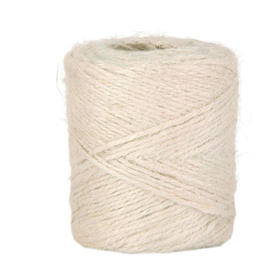 Cordino string juta bianca 2mm 100gr - fibra vegetale tinta chiara per composizioni luminose