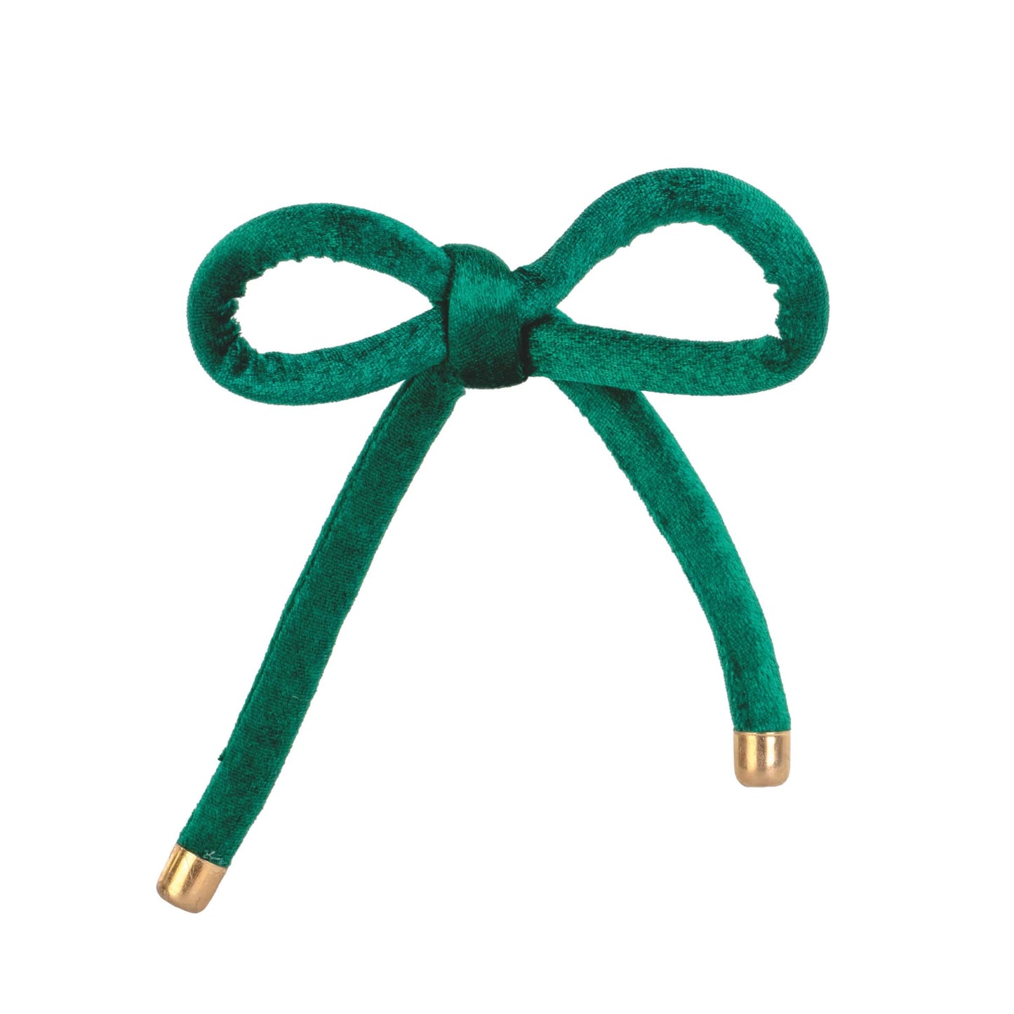 Fiocco in corda di velluto preformato verde 160 mm Scotton per confezioni regalo