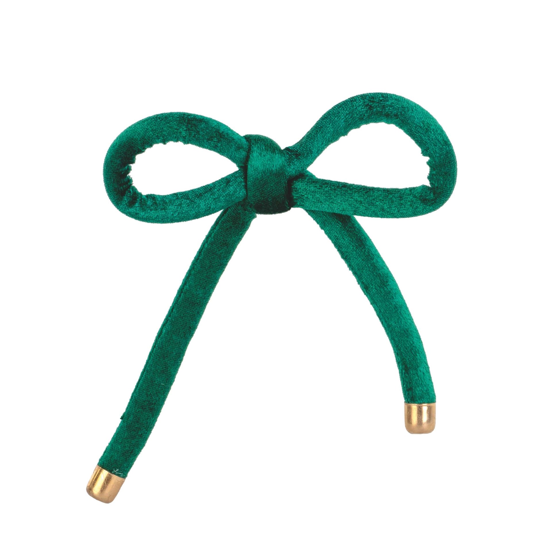 Fiocco in corda di velluto preformato verde 160 mm Scotton per confezioni regalo