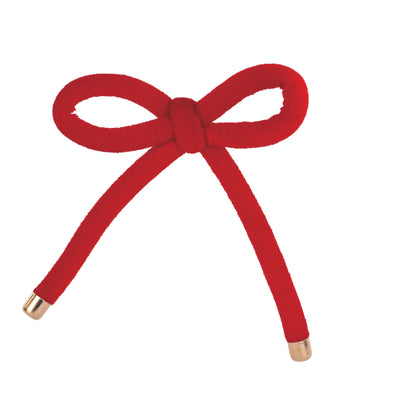 Fiocco in corda di velluto preformato rosso 160 mm Scotton per confezioni regalo