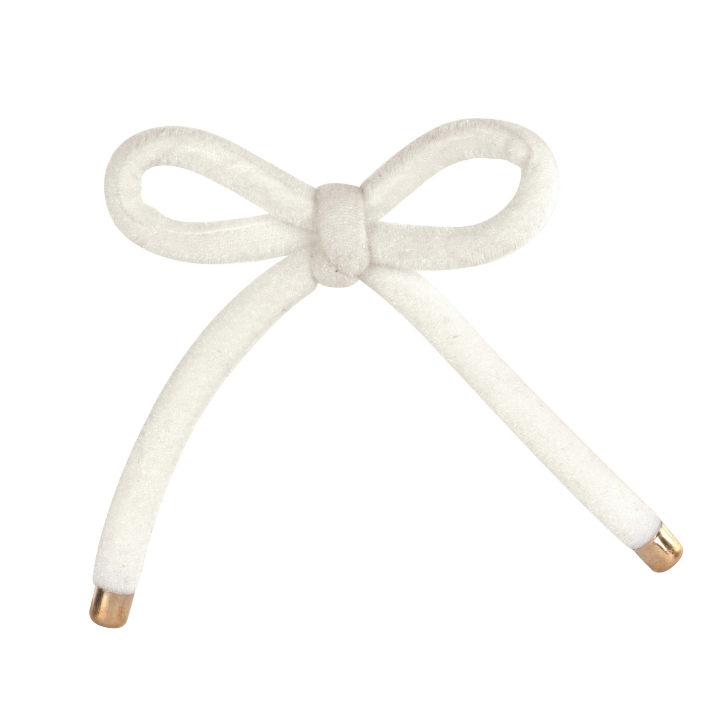 Fiocco in corda di velluto preformato bianco 160 mm Scotton per confezioni regalo