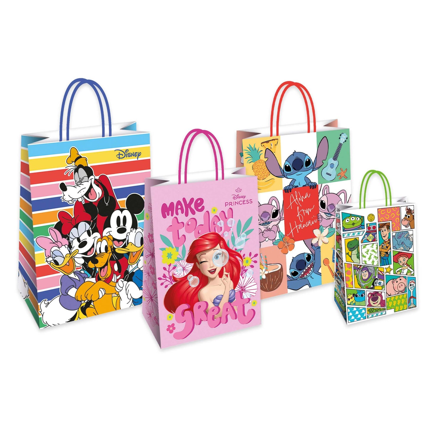 Shopper Carta Walt Disney con Maniglia Ritorta 36x12x41 cm (25PZ) 208030WD