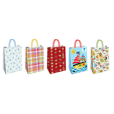 Shopper Regalo Fantasia Mix 1 con Manico Ritorto 36x12x41 cm (25PZ) 73181