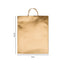 Dettaglio finitura metallizzata oro shopper 32x10x41,5cm con cordino